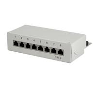 Intellinet Pannello patch I-PP 08-E-C6S 8 porte Cat.6 STP Grigio