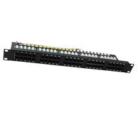 INTELLINET I-PP 50-ISDN-BK - Pannello Patch 50p telefonico Cat. 3 Nero