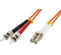 intellinet IC Intracom Cavo Patch in Fibra Ottica 50μ con Adattatore Duplex ST/Maschio - LC/Maschio, 10 m