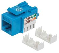 Frutto Keystone RJ45 Cat5e UTP IDC 90° blu per cavo 22-26 AWG - Intellinet IWP-MD C5E/BL