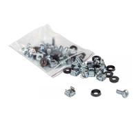 Intellinet Kit Set 100 Viti, 100 Dadi e 100 Rondelle per Montaggio Rack Silver
