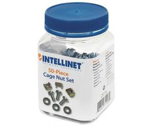 Intellinet Kit Set 50 Viti 50 Dadi e 50 Rondelle per Montaggio Rack Silver