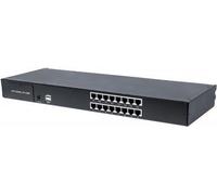 Intellinet Modulare 16 -Port Cat5 VGA KVM Switch - KVM -Switch - 16 x KVM Porta (S) - Desktop, assemblato su rack (507899) NEW