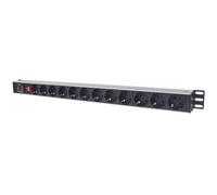 INT 714044 - Presa multipla, 12 prese, spina schuko