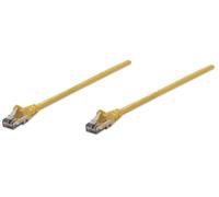 Intellinet Network Patch Cable, Cat6, 10m, Yellow, CCA, U/UTP, PVC, RJ45, Gold P
