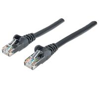 Intellinet Network Patch Cable, Cat6, 20m, Black, CCA, U/UTP, PVC, RJ45, Gold Pl