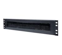 48.3cm Cavo Voce Pannello, 2U, Con Pennello Insert, Nero