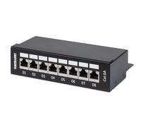 Intellinet Pannello Patch 8 Posti Cat6A Schermato da Scrivania Nero