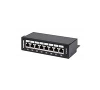 Intellinet Pannello Patch 8 Posti Cat6A Schermato da Scrivania Nero