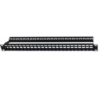 Intellinet Pannello Patch Modulare Senza Frutti 24 Posti 1U Nero