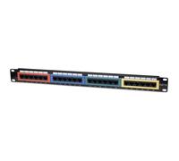 Intellinet Pannello Patch UTP 24 porte Cat.6 Codifica Colorata