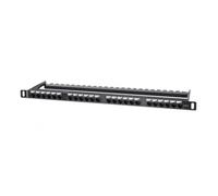 Intellinet Pannello Patch UTP 24 Posti RJ45 0,5 U Cat. 6 Nero