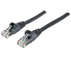 INTELLINET PATCHKABEL RJ45 U/UTP CAT6 1.00M HEBELSCHUTZ SCHW