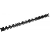 Intellinet - Piatta guida via cavo per cabinet di controllo - nero, RAL 9005 - 26U - 48,3 cm (19 ") (pacchetto con 2)