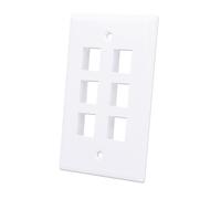 Intellinet Placca Porta Frutti 6 Posti Mod.503 Bianco