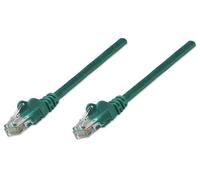 Intellinet Network Patch Cable, Cat5e, 10m, Green, CCA, U/UTP, PVC, RJ45, Gold P