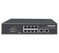 Intellinet Switch Ethernet Gigabit 8 Porte PoE+ con 2 porte RJ45 Gigabit Uplink