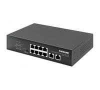 Intellinet Switch Ethernet Gigabit 8 Porte PoE+ con 2 porte RJ45 Gigabit Uplink