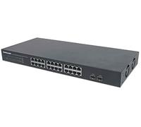 Intellinet 24-Port 2 SFP Ports, 24 x Mbps RJ45 Ports 2 x SFP, IEEE 802.3az (Energy Efficient ), 19 Rackmount, Metal Switch