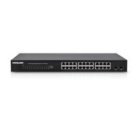 Intellinet 24-Port 2 SFP Ports, 24 x Mbps RJ45 Ports 2 x SFP, IEEE 802.3az (Energy Efficient ), 19 Rackmount, Metal Switch