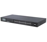 Intellinet Switch PoE+ Gigabit Ethernet 24-Port Con 2 Porte SFP, Display LCD, I