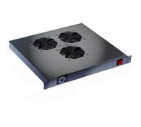 Intellinet Ventole per Rack 19'' 3 Ventole con Termostato Nero