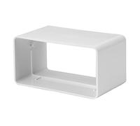 Intelmann Raccordo a canale piatto, in plastica, 220 x 55 mm