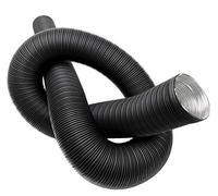 Intelmann Tubo flessibile in alluminio laccato nero, Ø 100 mm, lunghezza 2,5 m (80 100 125 150) (alluminio, 100 mm)