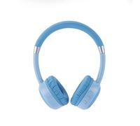INTEMPO Cuffie Bluetooth Kids, limite volume 85 dB, blu