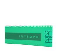 InTempo Planning Settimanale Da Tavolo 2026 Spiralato Polipropene 30X10 Verde