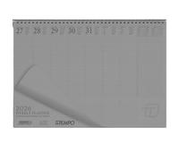 InTempo Planning Settimanale Da Tavolo Datato 2026 Formato 50X35 Grigio
