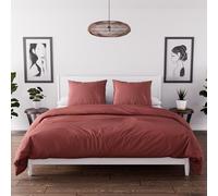 Intemporel Boemia Set Copripiumino Microfibra, Borgogna (Mattone), 220 x 240 cm