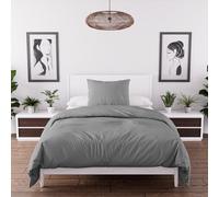 Intemporel Boemia Set Copripiumino Microfibra, Grigio, 140 x 200 cm