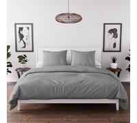 Intemporel Boemia Set Copripiumino Microfibra, Grigio, 220 x 240 cm