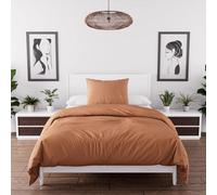 Intemporel Boemia Set Copripiumino Microfibra, Marrone (Terra), 140 x 200 cm