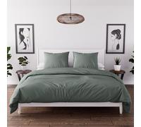 Intemporel Boemia Set Copripiumino Microfibra, Verde (Kaki), 220 x 240 cm