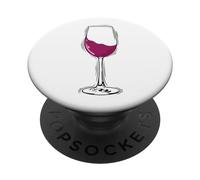 Intenditore di vino in vetro PopSockets PopGrip Adesivo