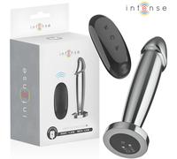 INTENSE - ANAL PLUG 10 VIBRAZIONI DILDO METALLO CON TELECOMANDO M