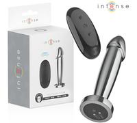 INTENSE - ANAL PLUG 10 VIBRAZIONI DILDO METALLO CON TELECOMANDO S