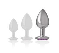 Intense - anal plug metal violet size l