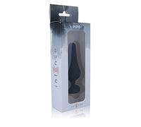 PLUG ANALE GRANDE 13 CM DILATATORE IN SILICONE MORBIDO NERO DILDO PENETRAZIONE