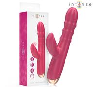 Intense Chloe - Vibratore Rabbit Multifunzione 3 in 1 Rosso (Scatola)