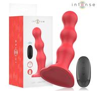 Intense Tyres Vibratore Cody con ventosa e telecomando Rosso