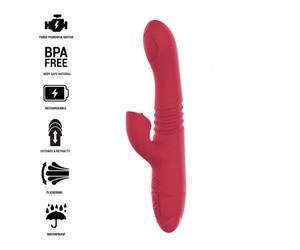 Intense - Dua Multifunction Rechargeable Vibrator Up & Down With Red Tongue