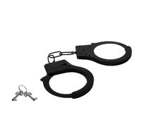 Intense Fetish Metal Handcuffs Black