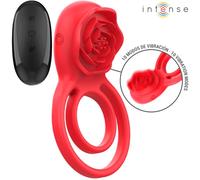 Intense Gail - Rosa Stimolante 10 Vibrazioni Rosso con Telecomando