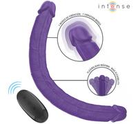 Intense - gunter dildo doppio vibratore 40 cm viola telecomando