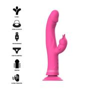 Intense Julio Vibrator Rabbit Silicone Pink