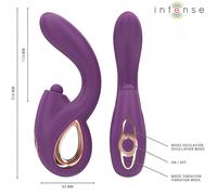 INTENSE - LALI MULTIFUNZIONE VIBRATORE PUNTO G TAPPING & THRUST & VIBRAZIONE VIOLA