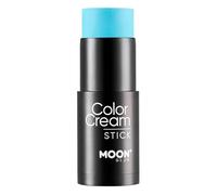 Intense Neon UV ColorCream Face & Body Paint Stick by Moon Glow - Trucco professionale per viso e corpo, per adulti e bambini, 21 g, blu intenso